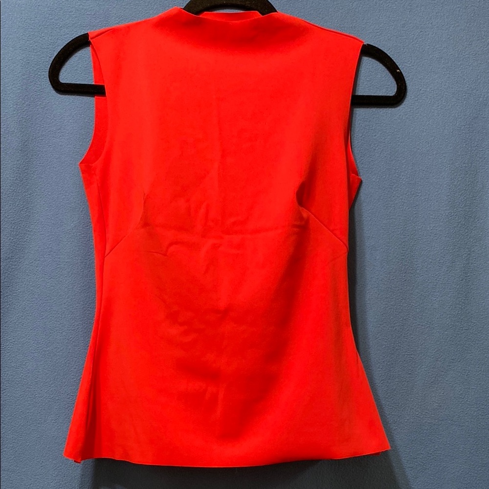 New Tear Drop Open Back Red Sleeveless Tank Top